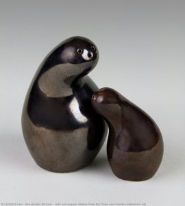 Salt And Pepper Shaker From The Town And Country Tableware Set — Éva Amália Stricker