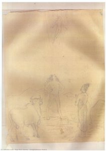 Gangawataran Sketch — Raja Ravi Varma