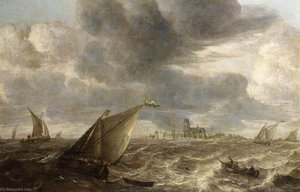 River Landscape — Abraham Hendricksz. Van Beyeren