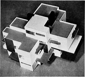 Private House, Model, Seen From The West — Theo Van Doesburg