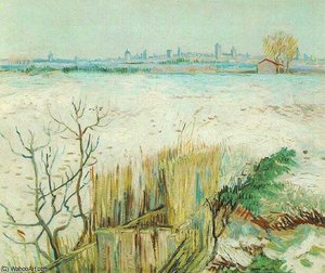 Paysage Neigeux Et Arles — Vincent Willem Van Gogh