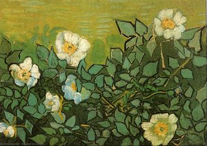 Wild Roses — Vincent Willem Van Gogh, Post-impressionism