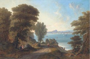 A View Across The Firth Of Forth To Edinburgh, The Castle — John Wilson Carmichael