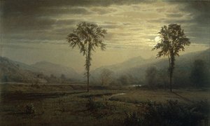 Moonlight On Mount Lafayette, New Hampshire — William Trost Richards