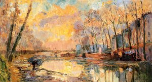 The Canal At Charenton — Albert-charles Lebourg, Impressionism