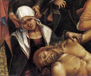 Lamentation Over The Dead Christ (detail) — Luca Signorelli, Italian Renaissance