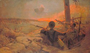 The Vision Of St George Over The Battlefield — John Hassall