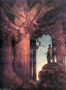 Jason And The Talking Oak — Maxfield Parrish
