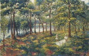 Madame Lebasque And Daughter By The Marne — Henri Lebasque