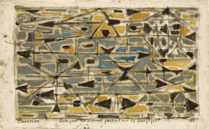 Study For 'the Birds Passing On The Campaign' — Alfred Manessier