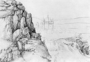 Rock Study Of Hikers — Albrecht Dürer