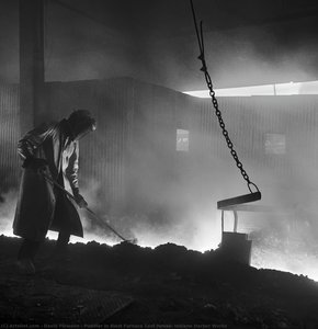 Puddler in Blast Furnace Cast House, Indiana Harbor Works
