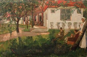 The Queen Mary's Army Auxiliary Corps Convalescent Home, Le Touquet — Sir John Lavery