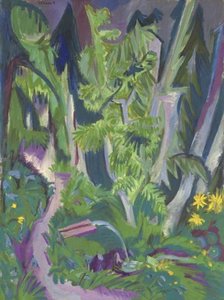 Bergwald — Ernst Ludwig Kirchner, Expressionism