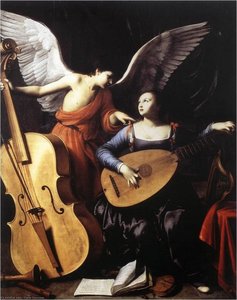 Saint Cecilia And The Angel — Carlo Saraceni, Baroque