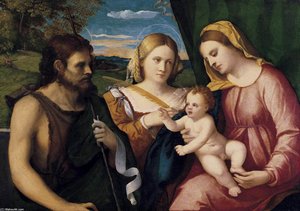 Sacra Conversazione — Palma Vecchio