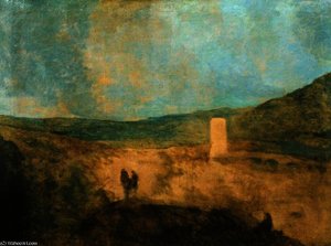 Valley With A Bridge Over A River — Richard Wilson