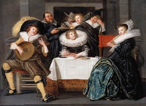 A Merry Company Making Music — Dirck Hals