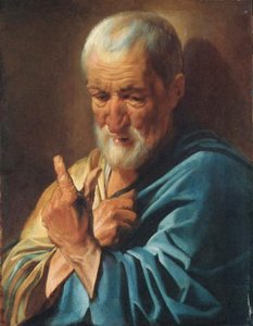 An Old Man With A Raised Finger — Jacob Jordaens