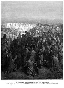Entusiasmo De Los Cruzados Ante La Primera Vista De Jerusalén — Paul Gustave Doré, Romanticismo
