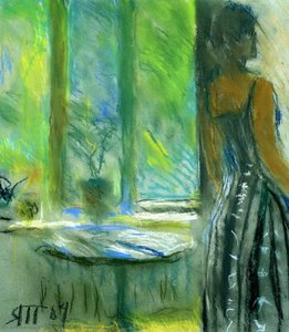Gayane and a Green Window