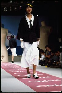 Runway Photograph Of Chloé, Spring/summer 1984 Collection — Karl Otto Lagerfeld