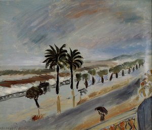 Tempête À Nice, Hôtel De La Méditerranée Huile Sur Toile Nice, Musée Matisse — Henri Matisse