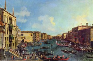 A Regatta On The Grand Canal — Canaletto