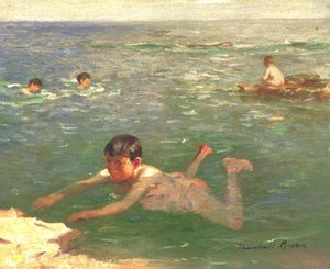 Boy Swimming — William Marshall Brown