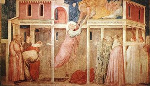 Life Of St John The Evangelist - [03] - Ascension Of The Evangelist — Giotto Di Bondone, Proto-renaissance Painting