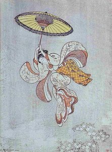 Girl Jumps — Suzuki Harunobu