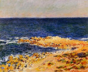 The 'big Blue' At Antibes (aka The Seat At Antibes) — Claude Monet, Impressionism