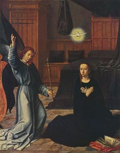 The Annunciation — Gerard David, Early Netherlandish Painting