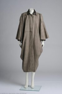 Brown wool long coat