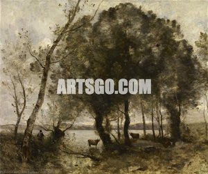 The Lake - - — Jean-baptiste-camille Corot