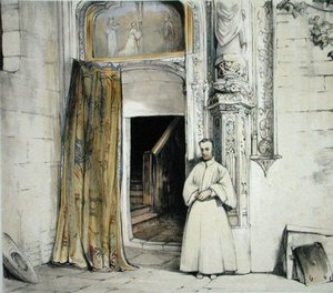 A Monastery Door — Charles Joseph Frédéric Soulacroix