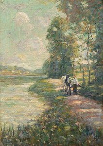 Path Along The River's Edge — Эрнест Лоусон