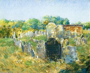 Colonial Graveyard At Lexington — Frederick Childe Hassam
