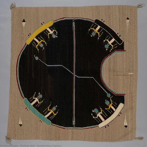Sandpainting Tapestry — Hosteen Klah