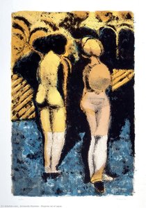 Mujeres En El Agua — Armando Morales