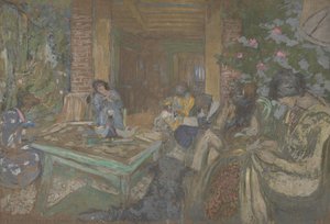 Sewing Party At Loctudy — Jean-édouard Vuillard, Impressionism