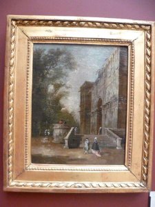Architecture De Fantaisie Villa Avec Terrasse Et Jardin — Francesco Lazzaro Guardi