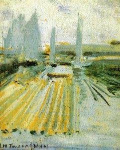 Fog And Small Sailboats — John Henry Twachtman, Impressionism