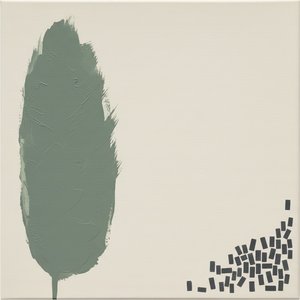 Ethereal Sage Monolith Amidst The Fragmented Shadows Of Geometric Silence — Laurent Vionnet