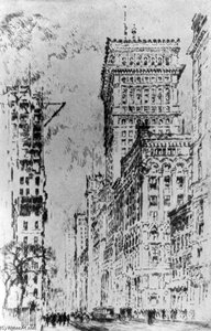 The Golden Cornice — Joseph Pennell