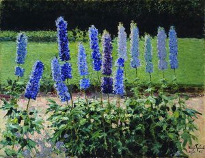 In The Garden. Delphiniums — Igor Emmanuilovich Grabar