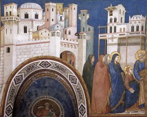 Return Of Christ To Jerusalem (north Transept, Lower Church, San Francesco, Assisi) — Giotto Di Bondone