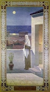 St. Genevieve Watches Over The Sleeping City Of Paris — Pierre Cécile Puvis De Chavannes