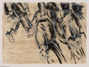 Men Walking — Lester F. Johnson