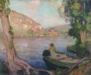 On The Seine At Andelys — Henri Lebasque